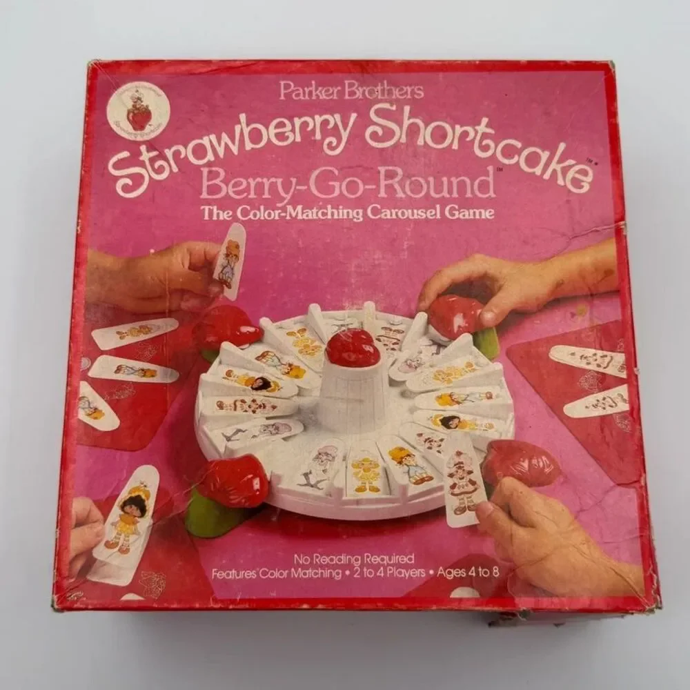 Strawberry Shortcake Berry Go Round Carousel Game 1981